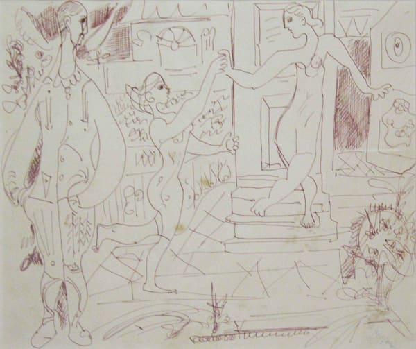 Mariano Rodriguez, Dos mujeres y un hombre, c. 1943