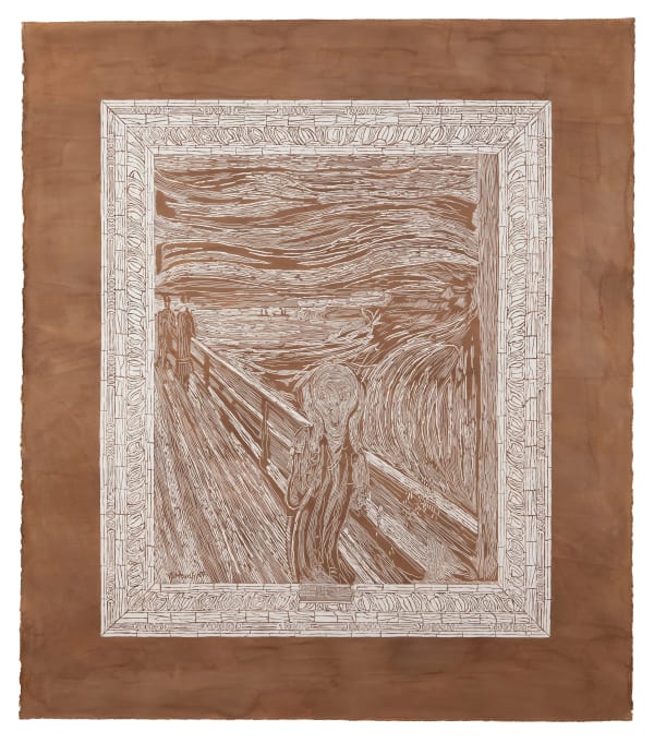 Pavel Acosta, The Scream by Edvard Munch (1893) From the series: 'Stolen from the National Gallery, Oslo', 2017
