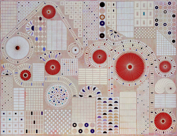 Carlos Estevez Ciudad exuvia, 2022 Oil and watercolor pencil on canvas 68 x 88 in 172.7 x 223.5 cm