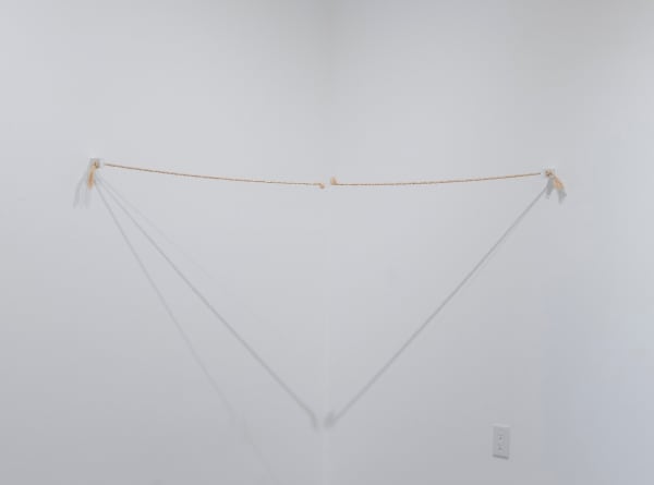 Ivan Perera Untitled, 2013 Rope woven with threads extracted from 243 books of politics 69 1/4 in (176 cm) long