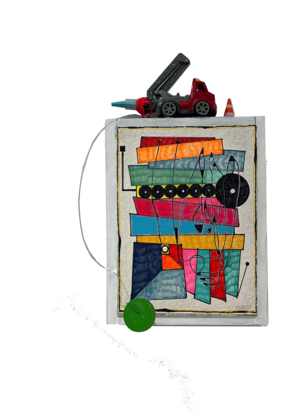 Luis Cruz Azaceta Innocent Incongruities 4, 2019 Mixed media, drawing construction 20 x 14 x 7 in 50.8 x 35.6 x 17.8 cm