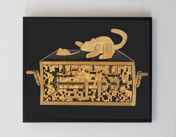 Abel Barroso Cat and Mouse, 2016 Collage on Paper 27.5 x 39.25 in 69.8 x 99.7 cm