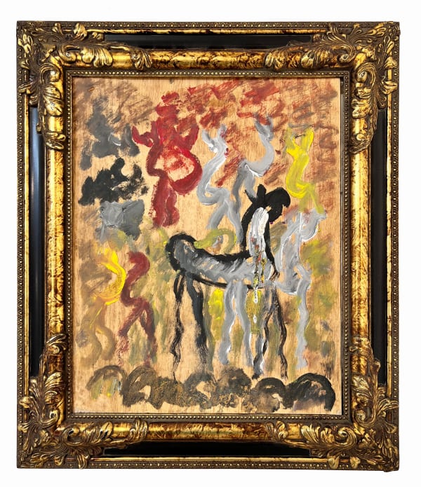 Purvis Young Freedom horse, N.D. Mixed media on wood 15 x 12 1/4 in 38.1 x 31.1 cm