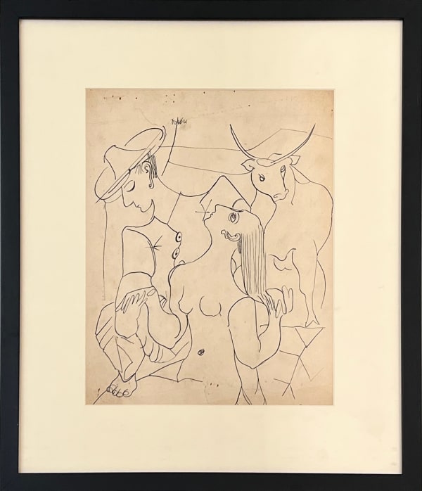 Mariano Rodriguez, Pareja con toro, 1944