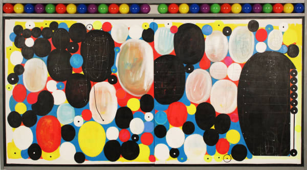Luis Cruz Azaceta Celebration, 2019 Mixed media on canvas 40 x 72 in 101.6 x 182.9 cm