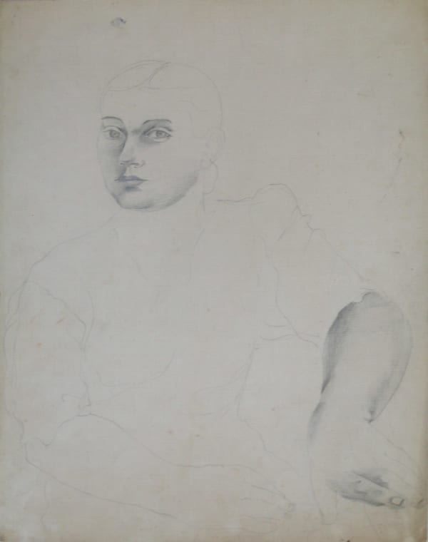 Mariano Rodriguez, Estudio para retrato de Libi (Retrato de Mujer), 1938