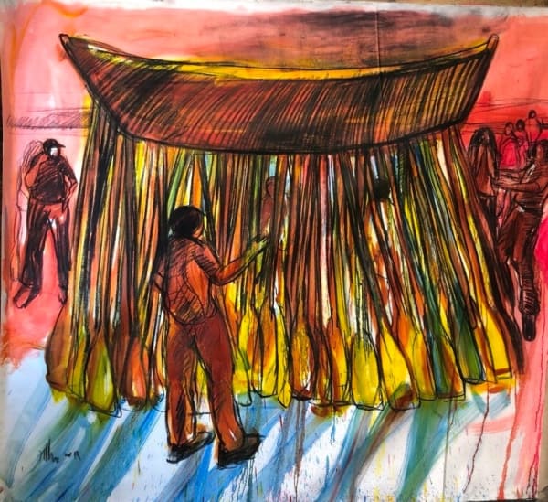 Kcho, Huellas en la tierra, estelas en el mar, 2019