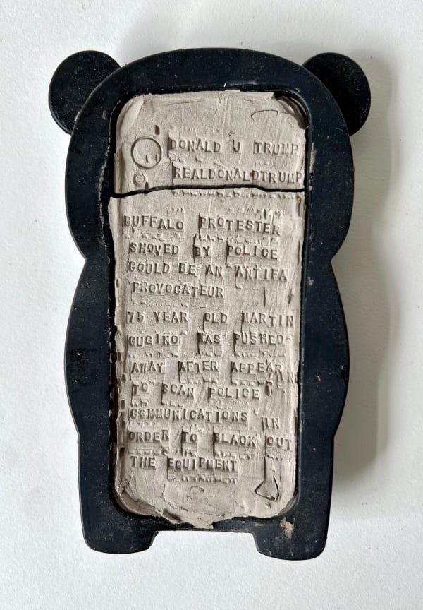 Sandra Ramos Impossible Dialogues – Sumerian Disputations, 2021 - 2024 Installation, clay, resin, furniture, and video Dimensions variable