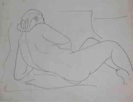 Mariano Rodriguez, Mujer de Espaldas, 1941