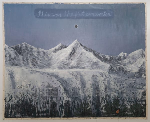 Jorge Rios This was the first penumbra, 2020 Oil on canvas 96 x 120 in 243.84 x 304.8 cm