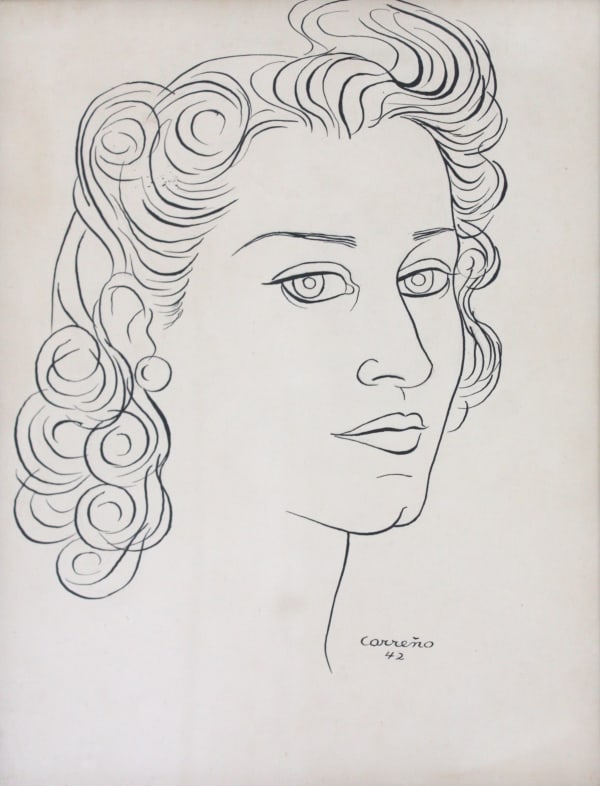 Mario Carreno, Portrait of Lydia de Rivera, 1942