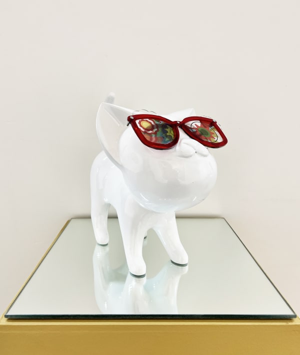 Lisandra Ramirez Territorial waters, 2020 Resin and acrylic, sculpture, glasses (unique) 21 x 9 x 13 in 53.3 x 22.9 x 33 cm