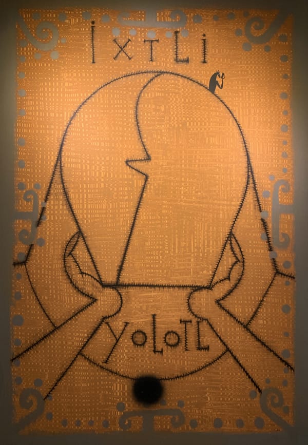 Jose Bedia IXTLI YOLOTL, 1997 Acrylic on Canvas 100 1/2 x 69 1/2 in 255.3 x 176.5 cm