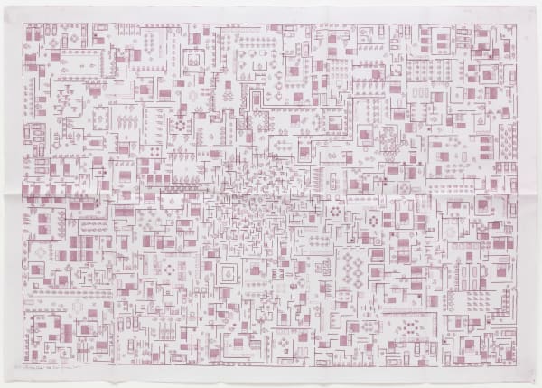 León Ferrari Sin Titulo from The Architecture of Madness series, 1986 Heliograph 27 1/2 x 39 in 69.8 x 99.1 cm Open Edition