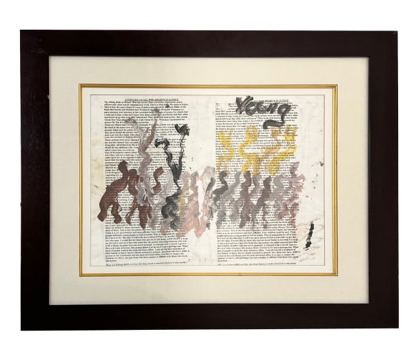Purvis Young Political statement for all to read, N.D. Mixed media on paper 15 1/2 x 19 1/2 in 39.4 x 49.5 cm