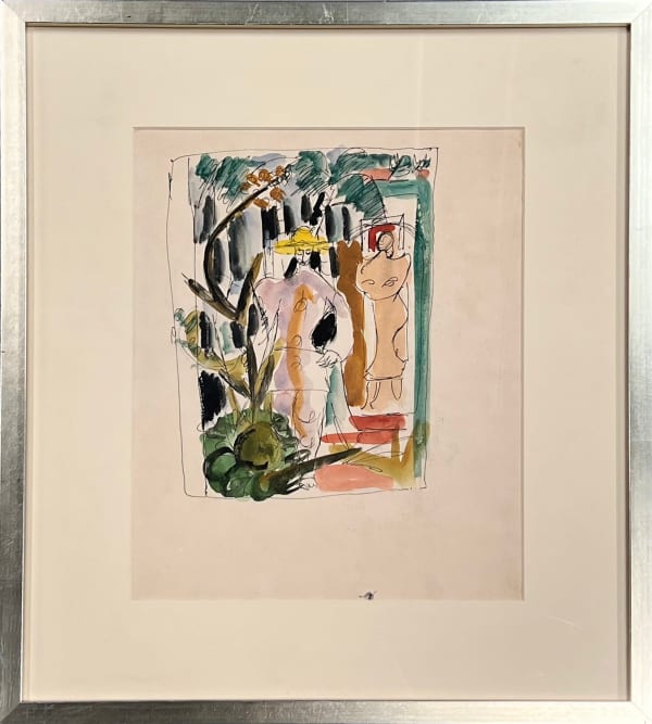 Mariano Rodriguez, Guajiro y mujer en el paisaje, 1943