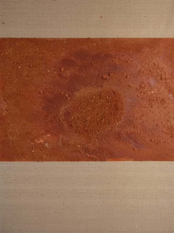 Rachel Valdes Tierra (materia I), 2021 Soil and pigment on canvas 68 7/8 x 51 1/8 in 175 x 130 cm