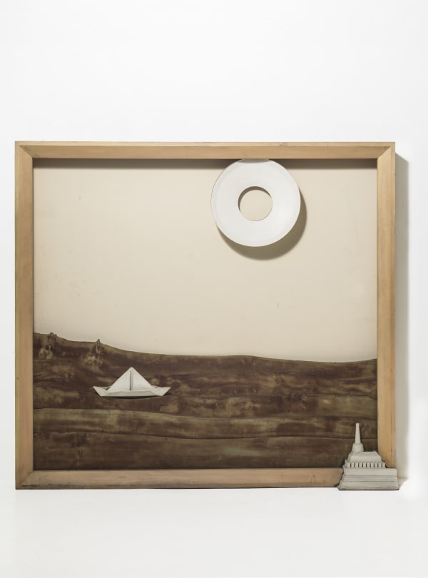 George Fullard Long Ago, 1969 Mixed Media Assemblage 172 x 188 x 17 cm 67 3/4 x 74 1/8 x 6 3/4 in Unique