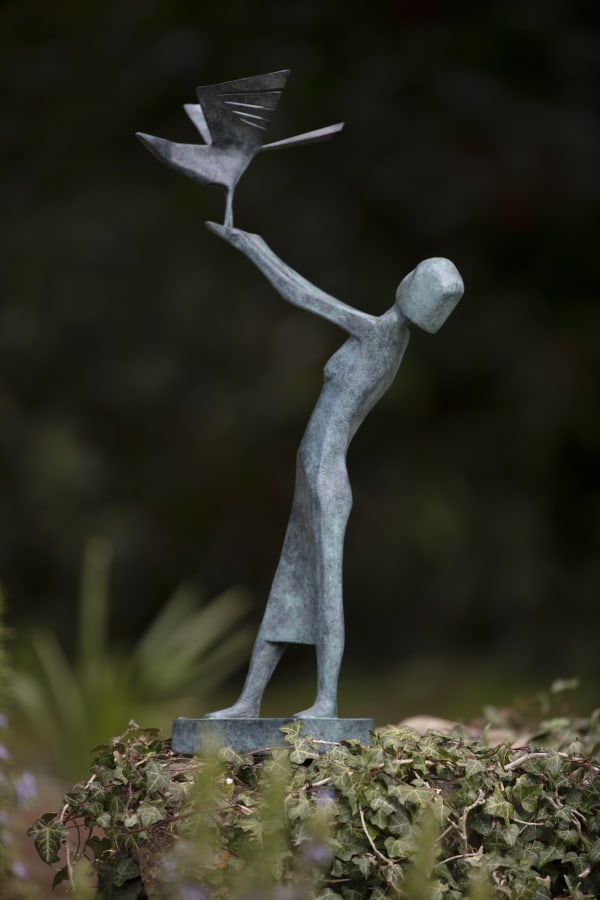 Woman Releasing Bird, 2014