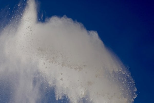 Marble Dust Drawing, Thrown, Carrara, 2022