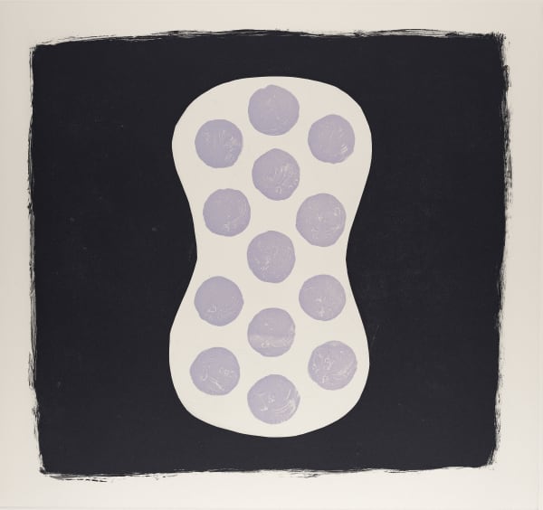Breon O'Casey Violet Dots, 2001 Etching and linocut Image size: 56 x 71 cm 22 1/8 x 28 in Frame size: 62 x 76 cm 24 3/8 x 29 7/8 in Edition of 20