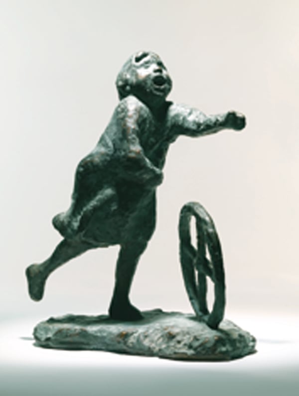 Ralph Brown Running Girl With a Wheel, 1954 Bronze 30 x 13 x 24 cm 11 3/4 x 5 1/8 x 9 1/2 in 8 of 9