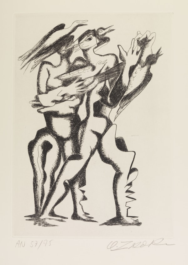 Guillaume Apollinaire 'Sept Calligrammes 1967', 1967, Portfolio of 10 Etchings, Ed.75, 1967
