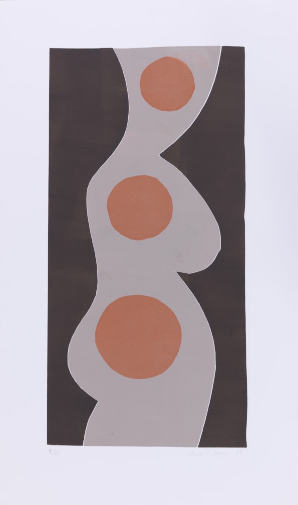 Breon O'Casey Figure I, 2008 Linocut 76 x 45.5 cm (Unframed) 29 7/8 x 17 7/8 in Edition 8 of 15