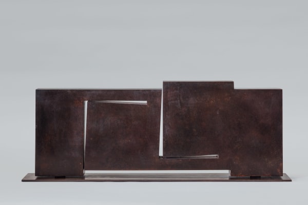 John Carter RA Displacement: Horizontal Format, 2019 Bronze 24.5 x 66 x 9.5 cm 9 5/8 x 26 x 3 3/4 in Edition 6 of 6