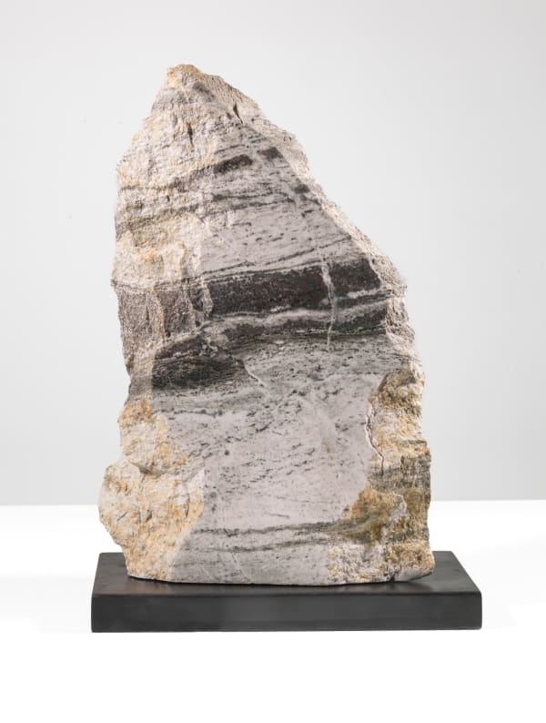 Angela Palmer Written in Stone: Journey from the South Pole (iii), 2023 White Anorthosite, circa 2.5 billion years, Isle of Harris 42 x 23 x 13 cm 16 1/2 x 9 x 5 in Unique