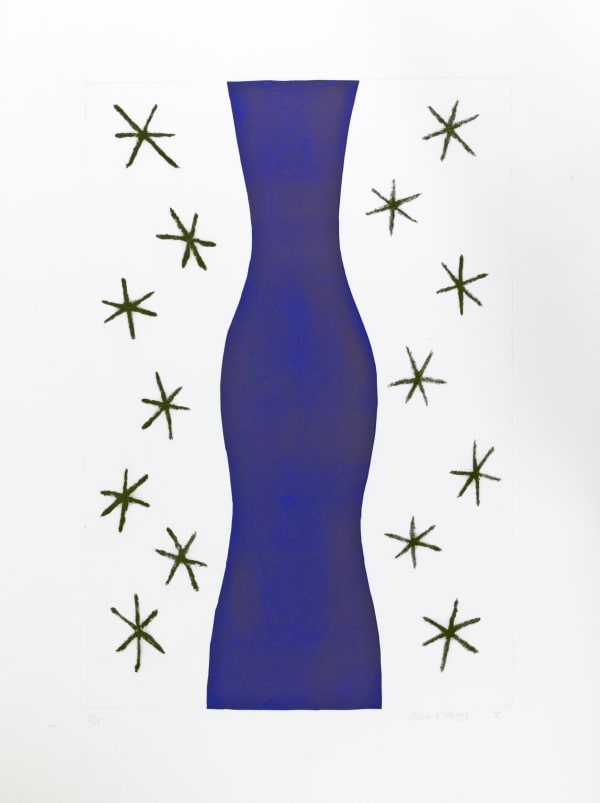 Breon O'Casey Figure with Stars, 2010 Linocut and carborundum print 53.5 x 36.5 cm 21 x 14 3/8 in Edition 3 of 15