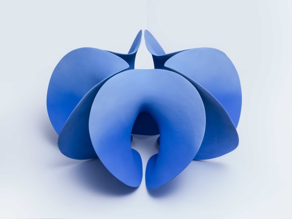 Merete Rasmussen Enfolded Blue, 2019 Ceramic with coloured slip 45 x 82 x 80 cm 17 3/4 x 32 1/4 x 31 1/2 in Unique