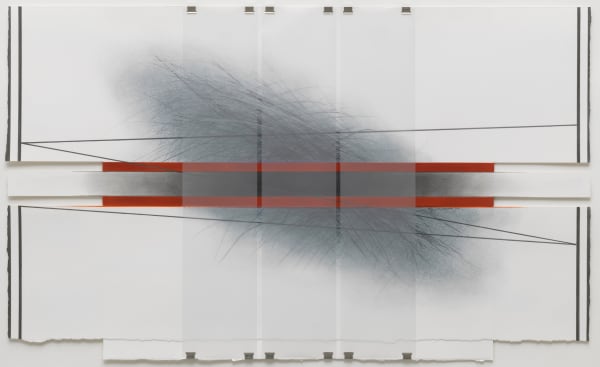 Ann Christopher RA Following Lines -7, 2019 Mixed media 64.5 x 101.5 cm (Framed) 25 3/8 x 40 in Unique
