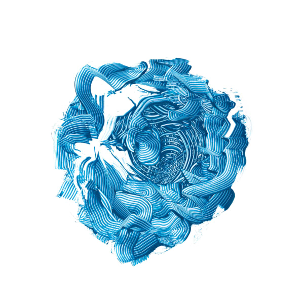 Lockdown Print Blue, 2020