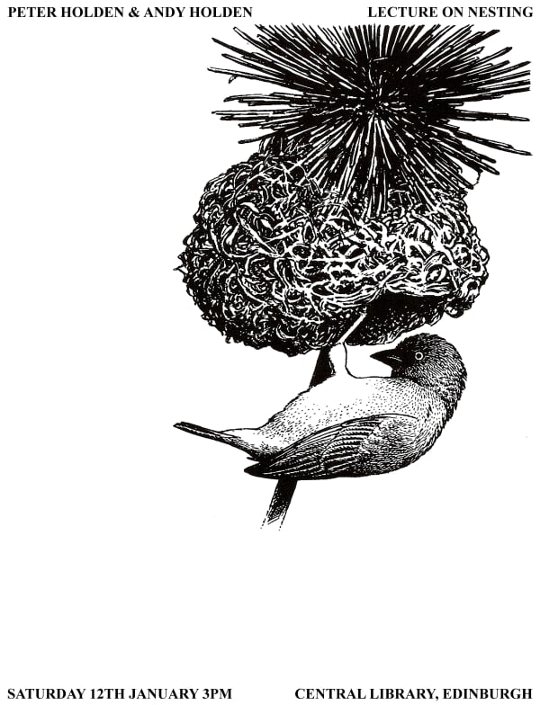 Lecture on Nesting at Central Library, Edinburgh, 2012