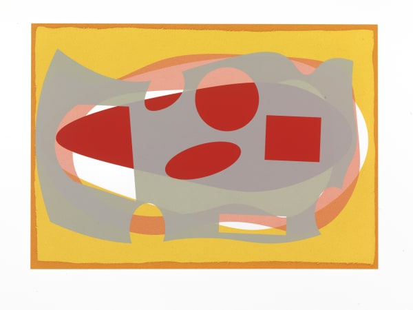 Jeff Lowe In The Close Distance No. 7, 2019 Unique Screenprint 49 x 60.5 cm (Framed) 19 1/4 x 23 7/8 in Unique