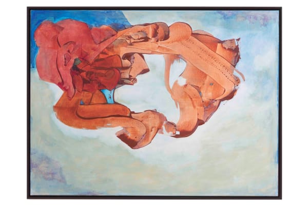 Untitled (Blue and Burnt Orange), 2016