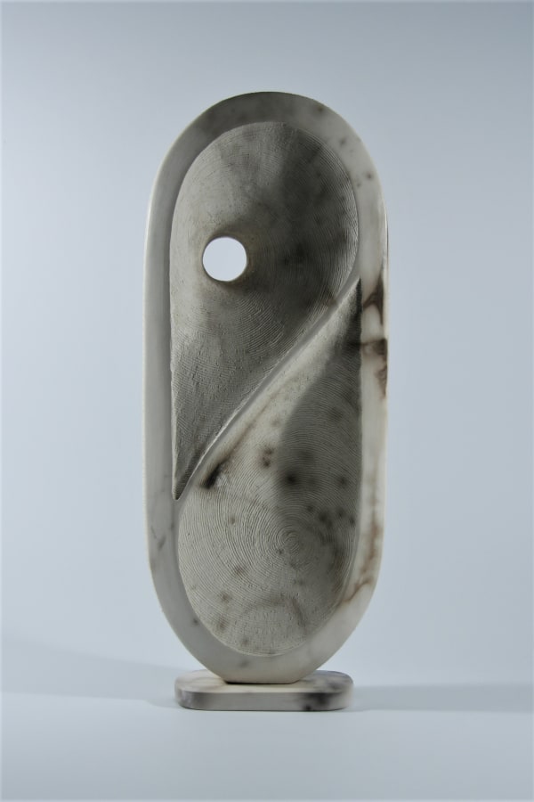 Antonia Salmon Still Point, 2021 Smoke fired ceramic 50 x 20 x 9 cm 19 3/4 x 7 7/8 x 3 1/2 in Unique