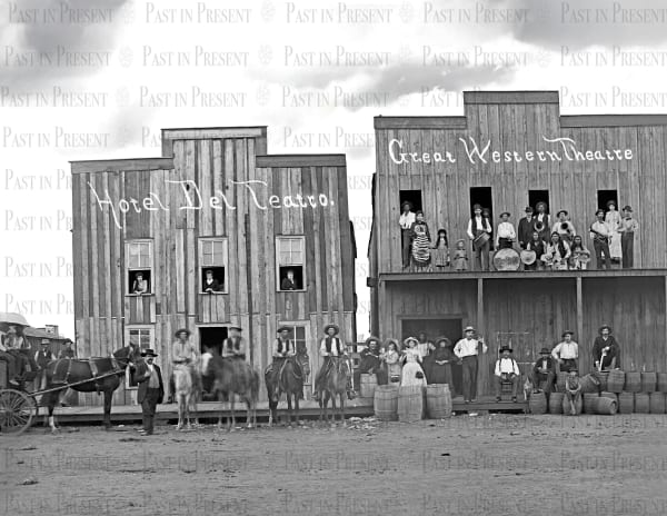 Hotel Del Theatro & Great Western Theatre, Harrold, Texas – c.1880s, c.1880s