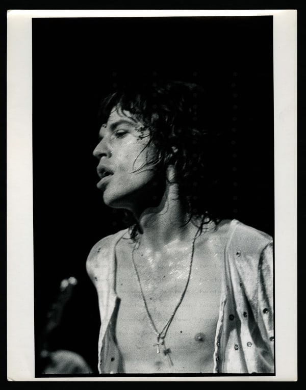 Peter Beard, Mick Jagger Live at Madison Square Garden – Electrifying 1972 Tour Portrait by Peter Beard (Terry Southern Collection), 1972