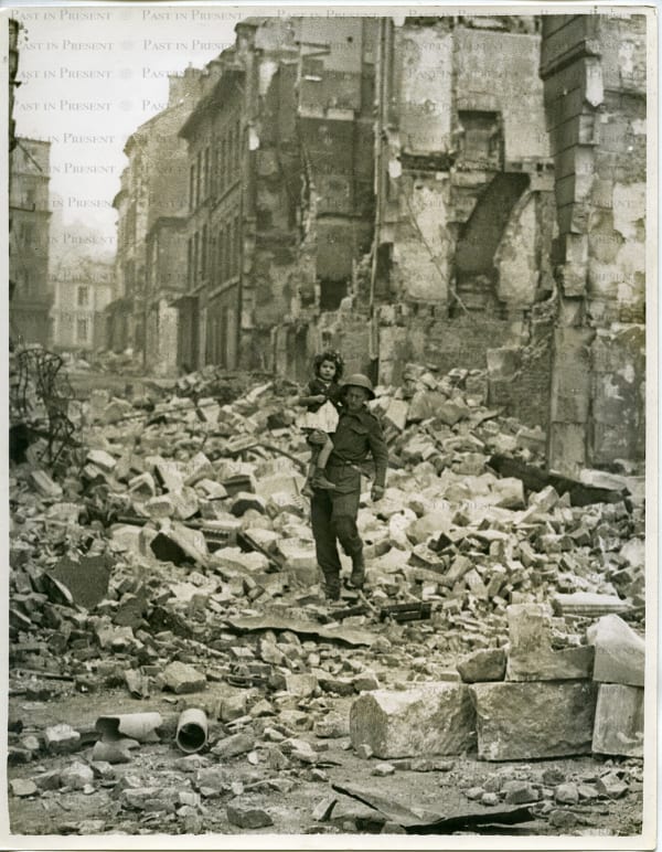 British War Office, “Aftermath Of Battle For Caen” Liberation Of France, July 10th, 1944