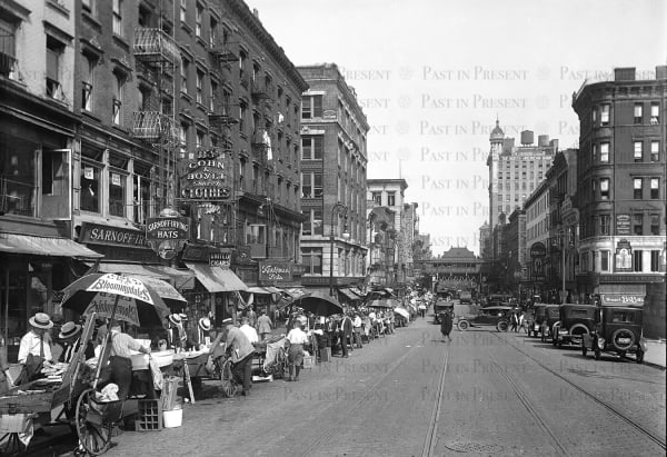NYC Lower East Side Garment Street Vendors, c.1900's