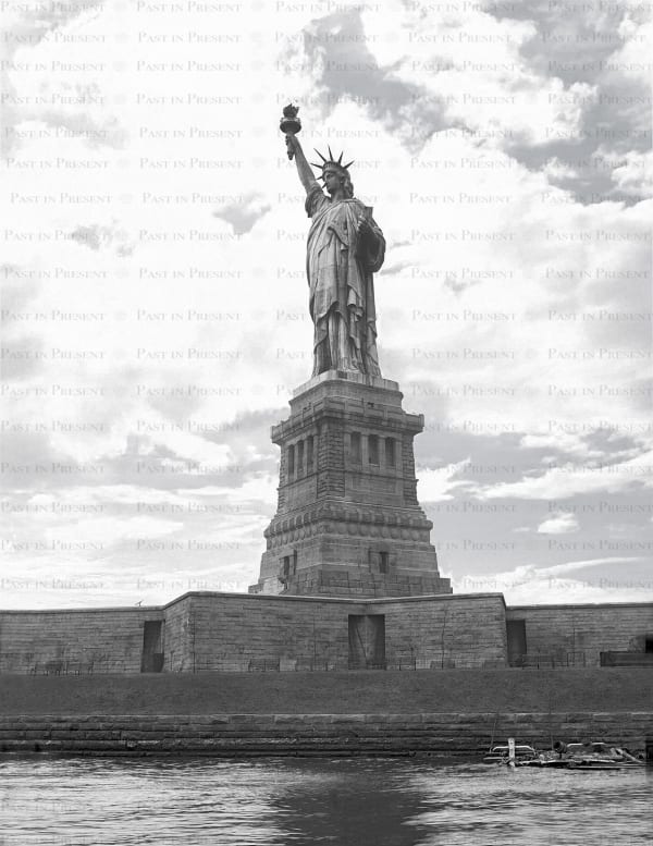 Majestic Guardian of Freedom – Breathtaking Close-Up of the Statue of Liberty, c.1910's