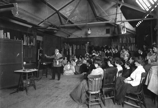 William Merritt Chase Teaching at Art Students League, NYC, 1908