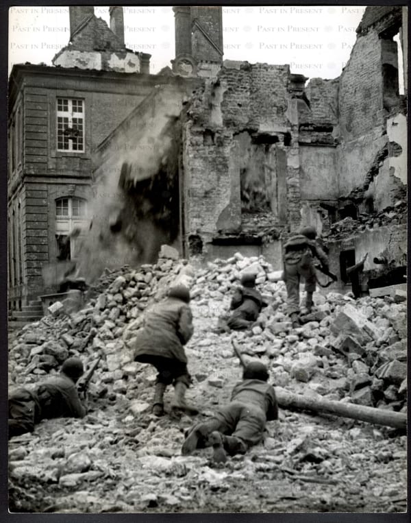 “Attack On Chateau Near La Haye Du Puits” Liberation Of France July, 1944