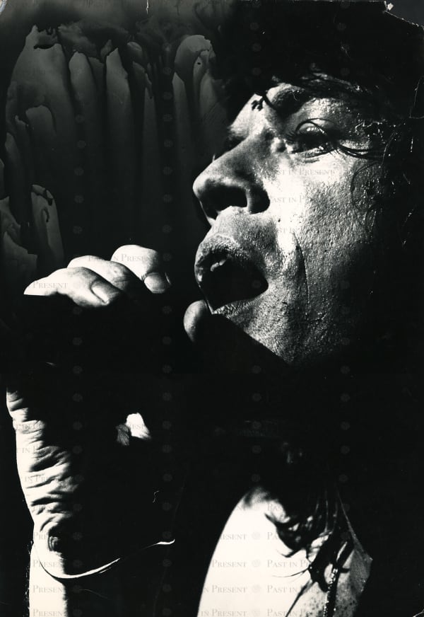 Peter Beard, Face of Fire – Mick Jagger in Close-Up, Madison Square Garden 1972 (Peter Beard / Terry Southern Collection), 1972