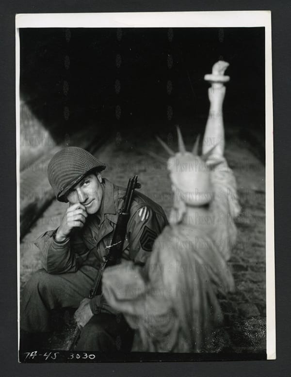 James W. Todd, “Echoes of Liberty – U.S. Soldier Reflects Before Bartholdi’s Statue, Colmar France, 1945