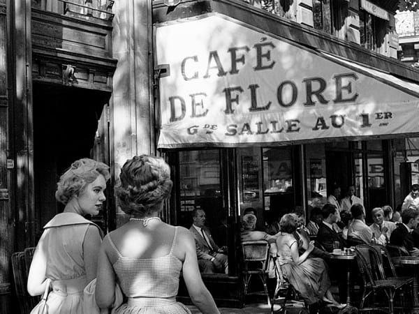 Bernard Lipnitzki, The café de Flore in Paris', 1959-06-01