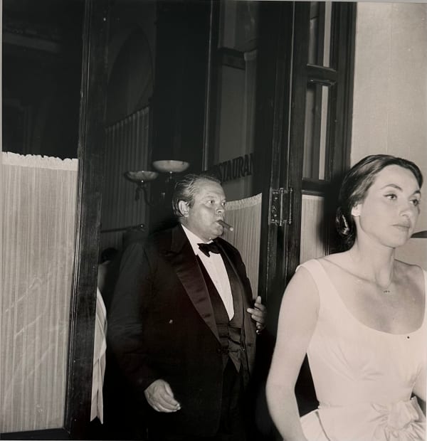Claude Schwartz, Orson Welles and his wife Paola Mori , 1958