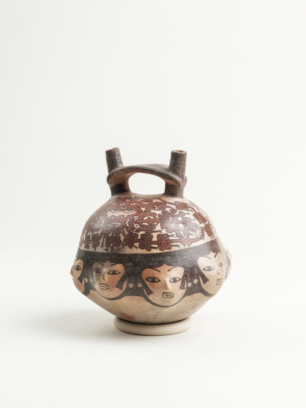 Nazca Culture, A Nazca double spout stirrup vessel, Circa. 400 - 600 AD
